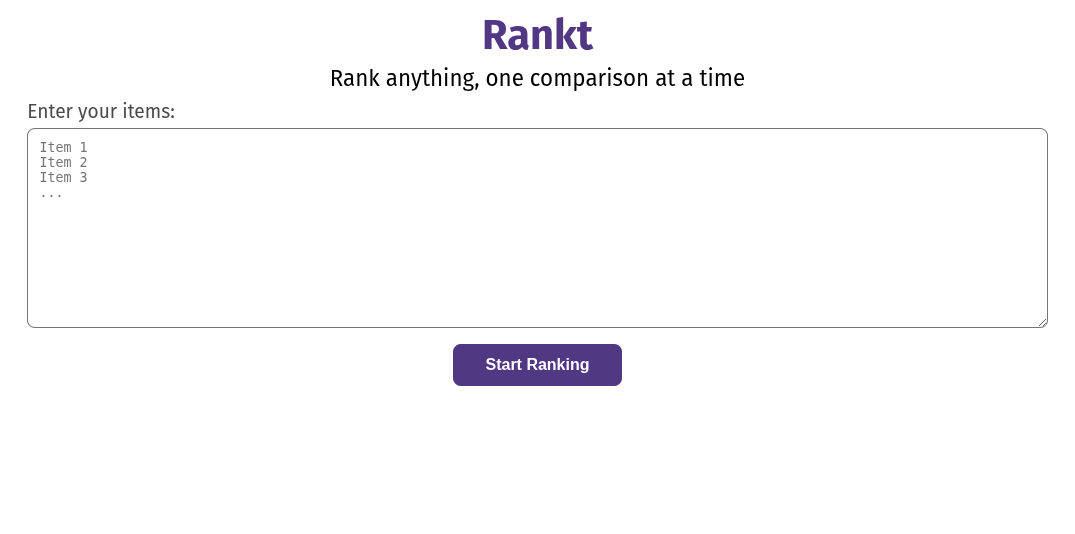 Rankt Screenshot